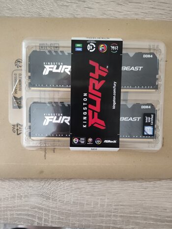 Kingston HyperX Fury RGB 16 GB (2 x 8 GB) DDR4-3600 Black / Silver PC RAM