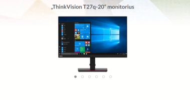 Monitorius Lenovo ThinkVision T27q-20 | 27 " | IPS | 2560 x 1440 QHD |