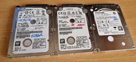 Buy 3vnt. SLIM HDD HGST/Hitachi/Toshiba 500GB.