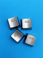 Gaming Klaviatūros Keycaps G1 G2 G3 G4 Mygtukai