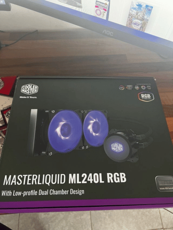 Cooler Master MasterLiquid ML240L RGB 650-2000 RPM Water Cooled CPU Cooler