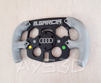 MOD F1 Fórmula 1 PERSONALIZADO con TU NOMBRE + AUDI xa Volante Logitech G29 G923