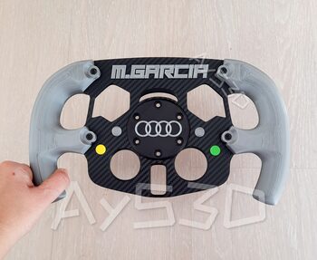 MOD F1 Fórmula 1 PERSONALIZADO con TU NOMBRE + AUDI xa Volante Logitech G29 G923