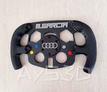 MOD F1 Fórmula 1 PERSONALIZADO con TU NOMBRE + AUDI xa Volante Logitech G29 G923