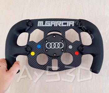 MOD F1 Fórmula 1 PERSONALIZADO con TU NOMBRE + AUDI xa Volante Logitech G29 G923