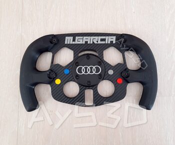 MOD F1 Fórmula 1 PERSONALIZADO con TU NOMBRE + AUDI xa Volante Logitech G29 G923