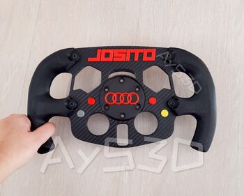 MOD F1 Fórmula 1 PERSONALIZADO con TU NOMBRE + AUDI xa Volante Logitech G29 G923