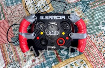 MOD F1 Fórmula 1 PERSONALIZADO con TU NOMBRE + AUDI xa Volante Logitech G29 G923