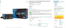 Redeem Seasonic G12 GC-850W 80+ GOLD PSU