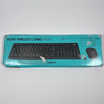 Logitech MK295 Silent Wireless Keyboard Mouse Combo - Black