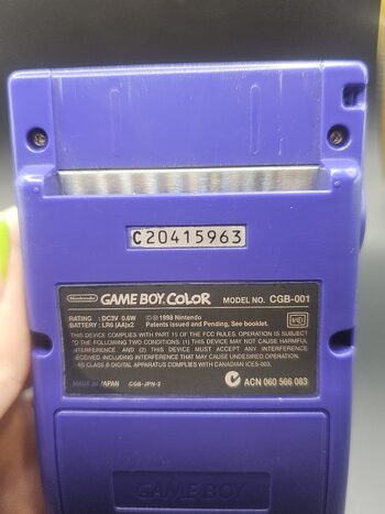 Redeem Nintendo gameboy color purple