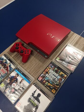 PlayStation 3 Slim, Red, 320GB