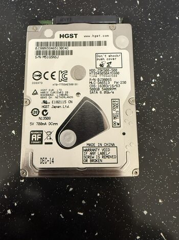 HGST 500 GB HDD Storage