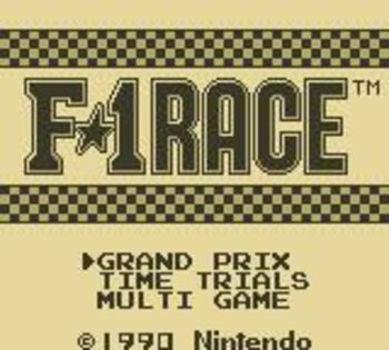 Redeem F-1 Race Game Boy