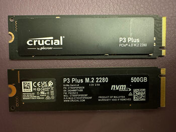 Crucial Plus 500GB PCIe Gen4 3D NAND NVMe M.2 SSD, up to 5000MB