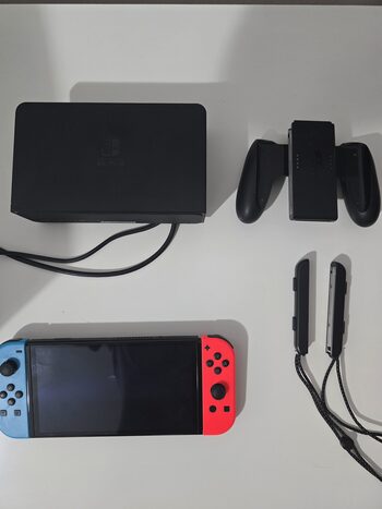 Nintendo Switch OLED, Blue & Red, 64GB + 512GB