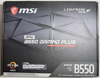 MSI MPG B550 GAMING PLUS AMD B550 ATX DDR4 AM4 2 x PCI-E x16 Slots Motherboard