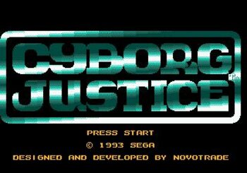 Cyborg Justice SEGA Mega Drive for sale