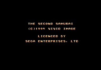 The Second Samurai SEGA Mega Drive