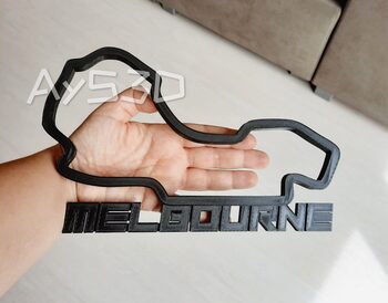 CIRCUITO MELBOURNE ALBERT PARK Decorativo zona gamer F1 Formula 1 Moto GP