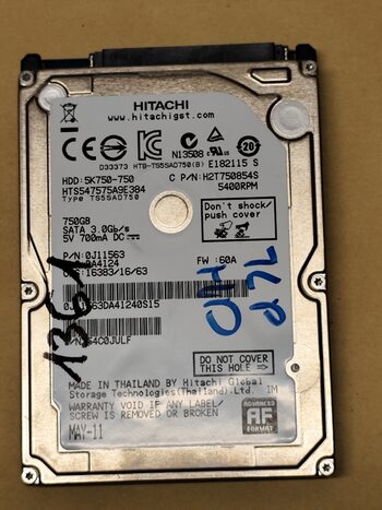 Hitachi 750 GB HDD Storage