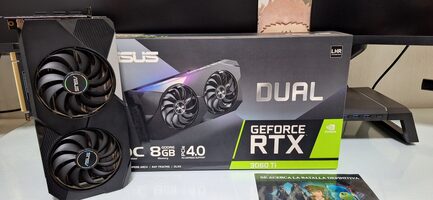 Asus GeForce RTX 3060 Ti 8 GB 1410-1740 Mhz PCIe x16 GPU