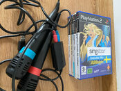 PlayStation 2 SingStar mikrofonai + 4 žaidimai