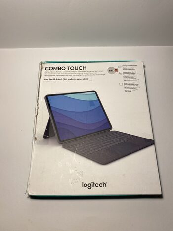 Logitech Combo Touch iPad Pro 12.9” 4th ir 5th gen klaviatūra tablet keybord
