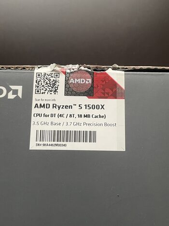 AMD Ryzen 5 1500X 3.5-3.7 GHz AM4 Quad-Core CPU