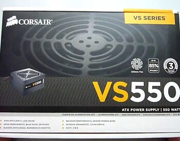 CORSAIR VS550 75-001836 550W Pcie 2x8 pin gpu ATX v2.31 PSU Maitinimo blokas