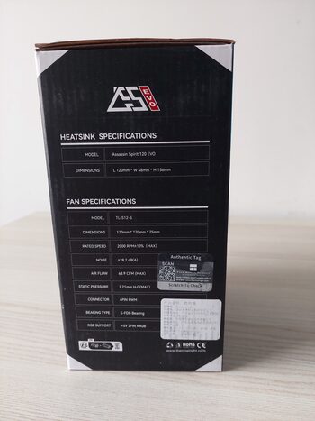 Buy NAUJAS Thermalright Assassin Spirit 120 EVO Premium CPU Aušintuvas/Cooler