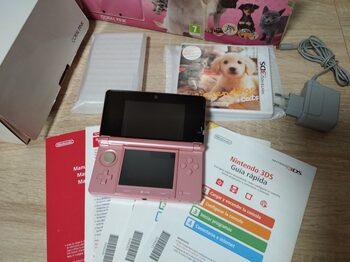 Nintendo 3DS, Pink Pack Coral + Nintendogs + Cats