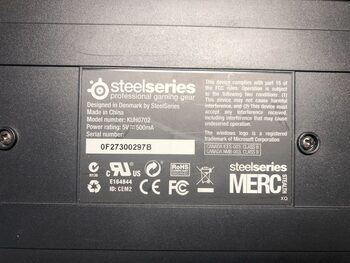 SteelSeries Professional Gaming Gear MERCI Stealth XQ Šviečianti Žaidimų