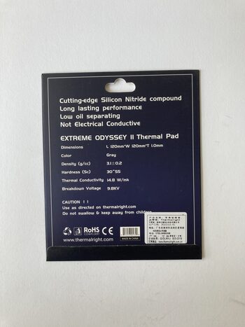 Thermalright Extreme Odyssey II Thermal Pad 120x120x1.0mm termopadai