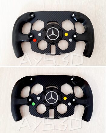 MOD F1 MERCEDES para Logitech G29 y G923 PlayStation Color de botones a elegir