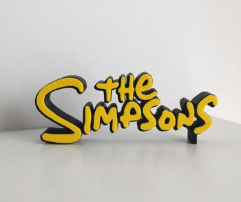 Letrero The Simpsons