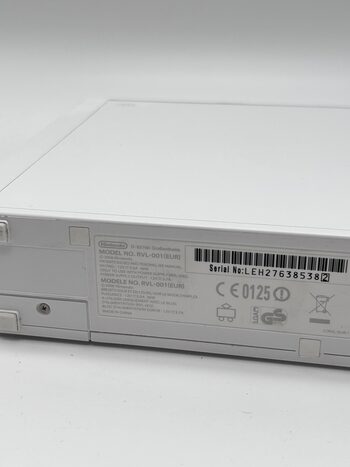 Nintendo Wii Žaidimų Konsolės Pilnas Baltas Rinkinys