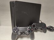 PS4 Atrištas PlayStation 4 Slim, Black, 1TB Hen 9.00 du pultai su 180 žaidimų