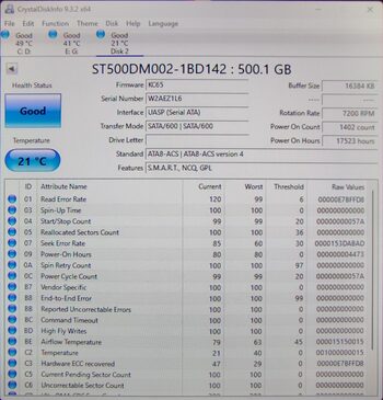 Seagate Barracuda 500 GB HDD Storage for sale