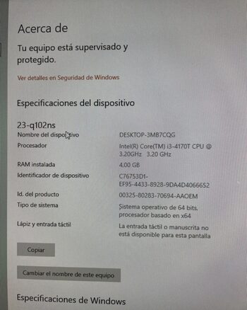  Ordenador HP ALL IN ONE 1TB