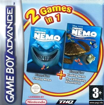 2 Games in 1 I Finding Nemo + Finding Nemo: The Continuing Adventures Game Boy Advance