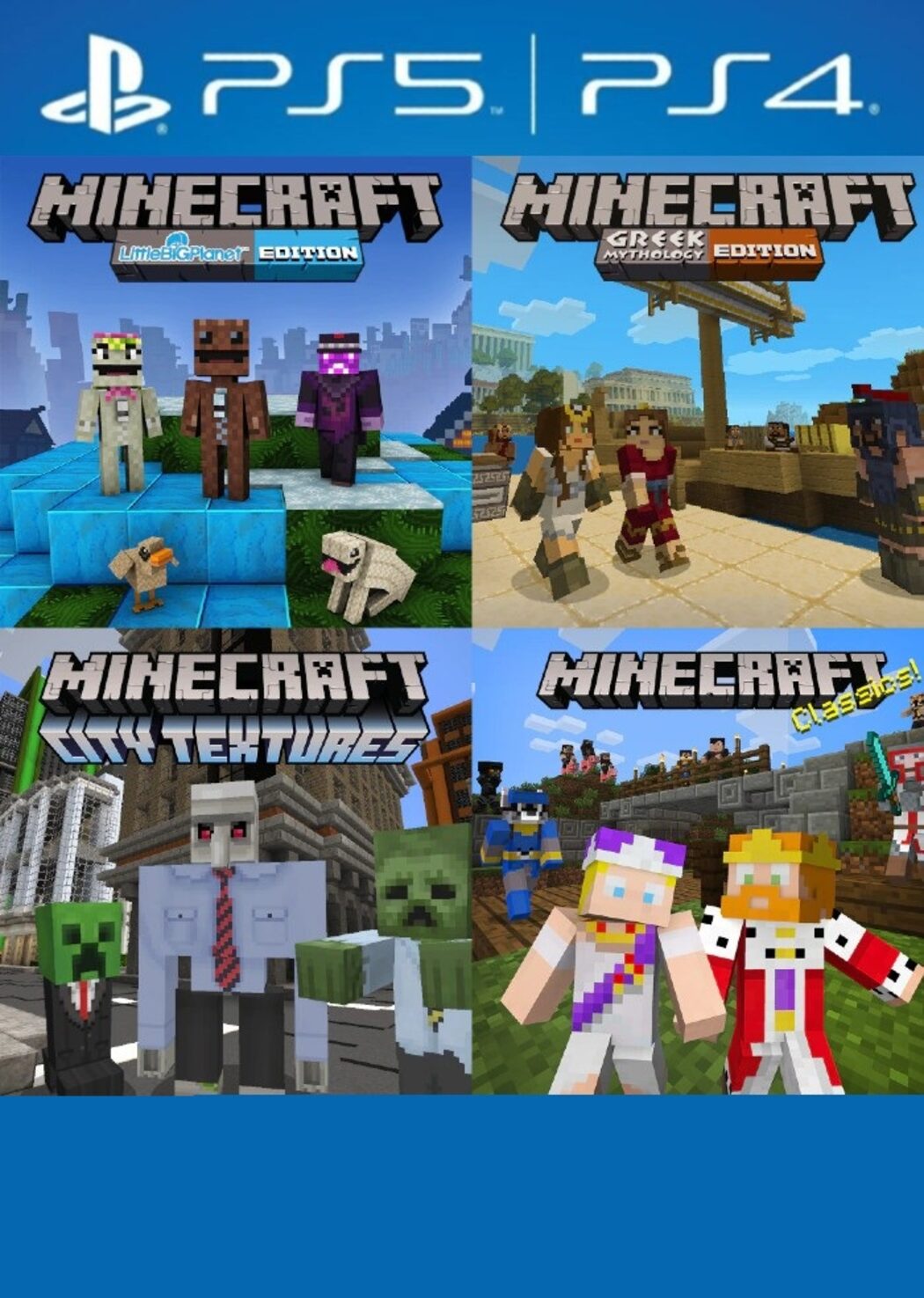 Minecraft Starter Collection Upgrade DLC PS4/PS5 PSN | ENEBA