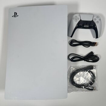 PlayStation 5, Black & White, 825GB + Controller and Cables