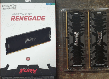 DDR4 Kingston Fury Renegade 32GB 16x2 CL19 4266Mhz