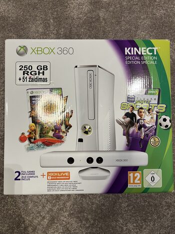 Xbox 360, White, 250GB