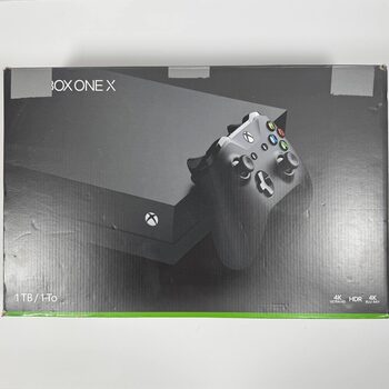 Xbox One X, Black, 1TB + Black Controller and Cables