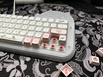 Buy Epomaker Mini Cat 64 + Gateron Red + Kitty keycaps