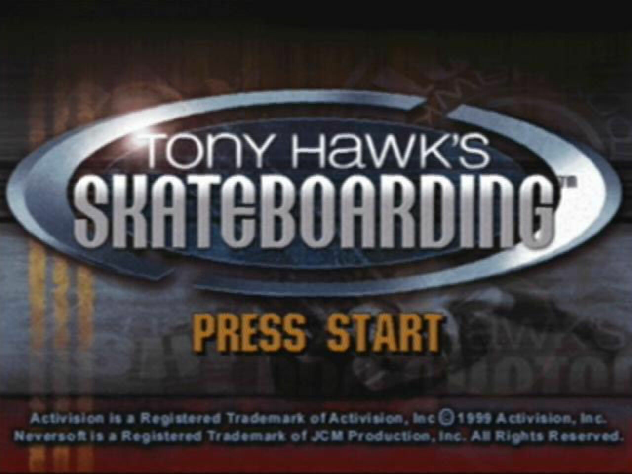 Tony Hawk's Skateboarding PlayStation