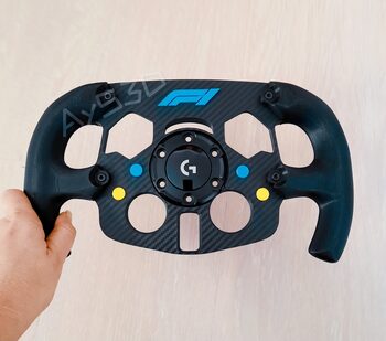 Get MOD F1 Fórmula 1 Logo F1 AZUL para Volante Logitech G29 y G923 de PS PlayStation