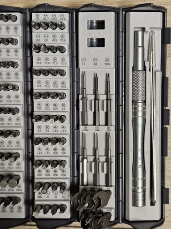 128-in-1 atsuktuvų rinkinys elektronikai S2 plienas